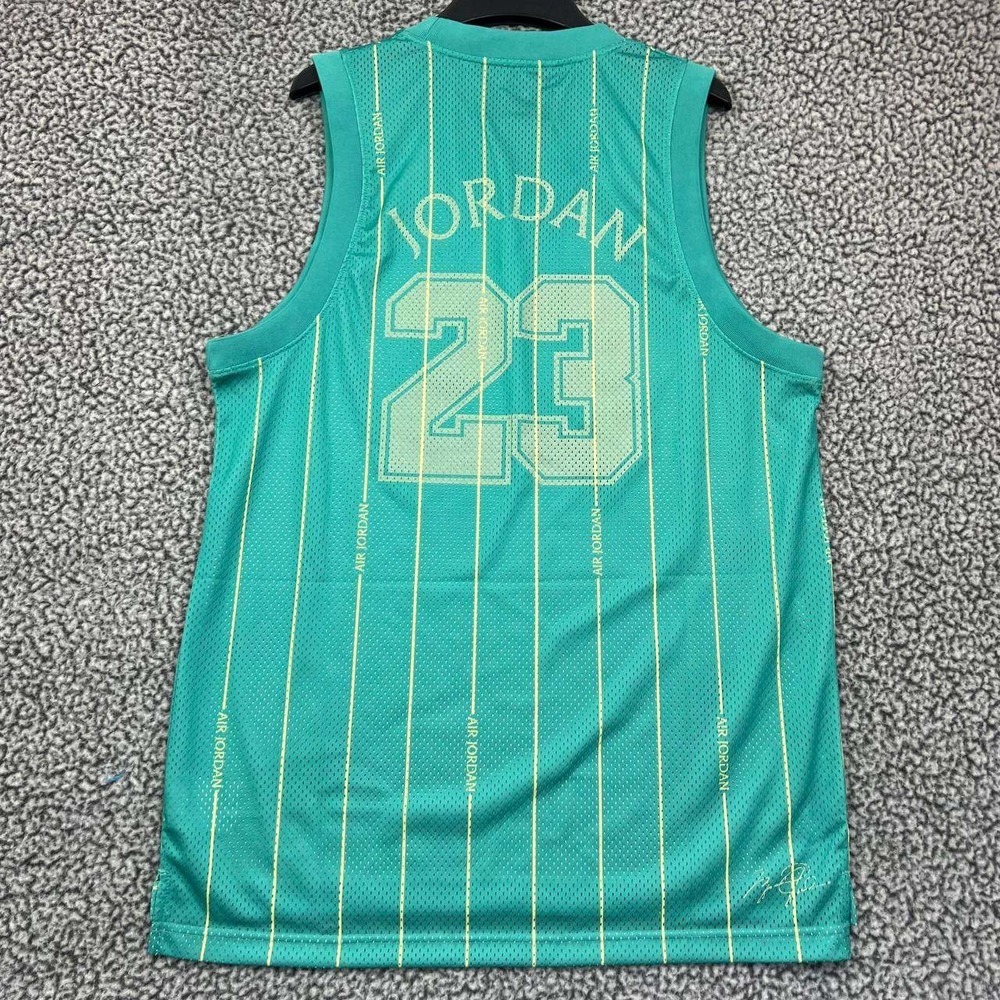 Air Jordan 23 Jersey Shirt Men Small Blue White Pinstripe‎ Jumpman New S